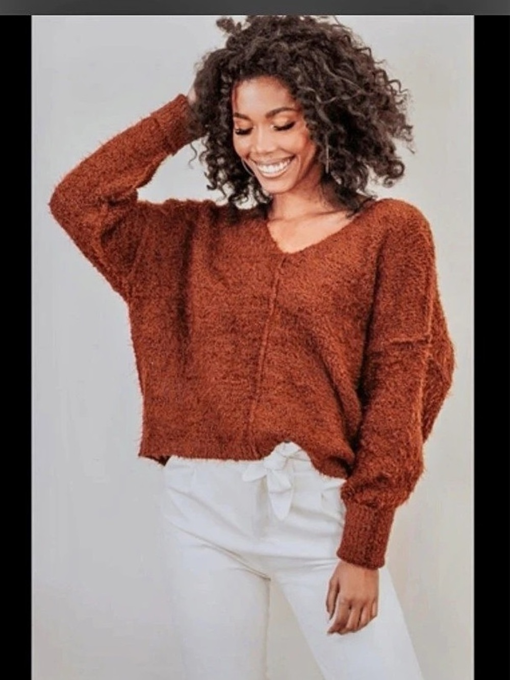 Free People Fuzzy Pullover Sweater